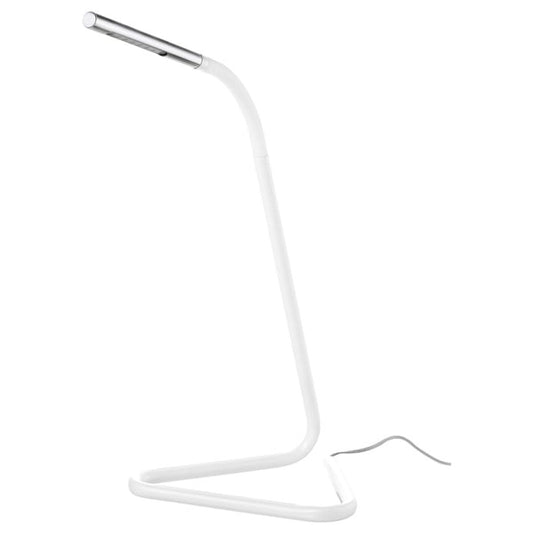 White silver LED desk lamp.