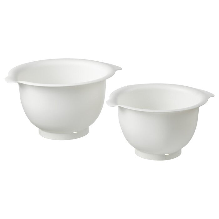IKEA mixing bowl set of 2 in white color.