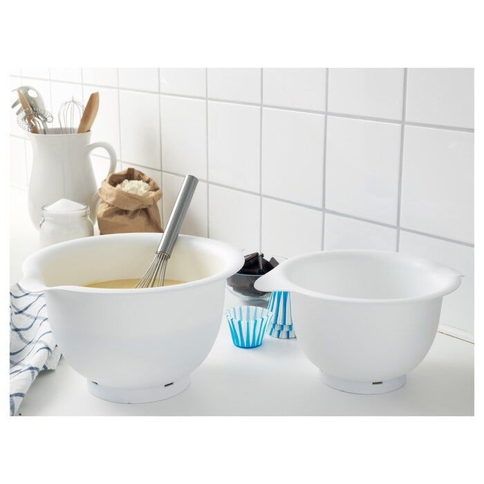 IKEA mixing bowl set of 2 in white color.