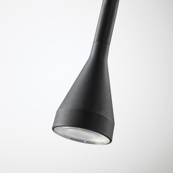 IKEA NAVLINGE LED floor lamp and read lamp in black color.