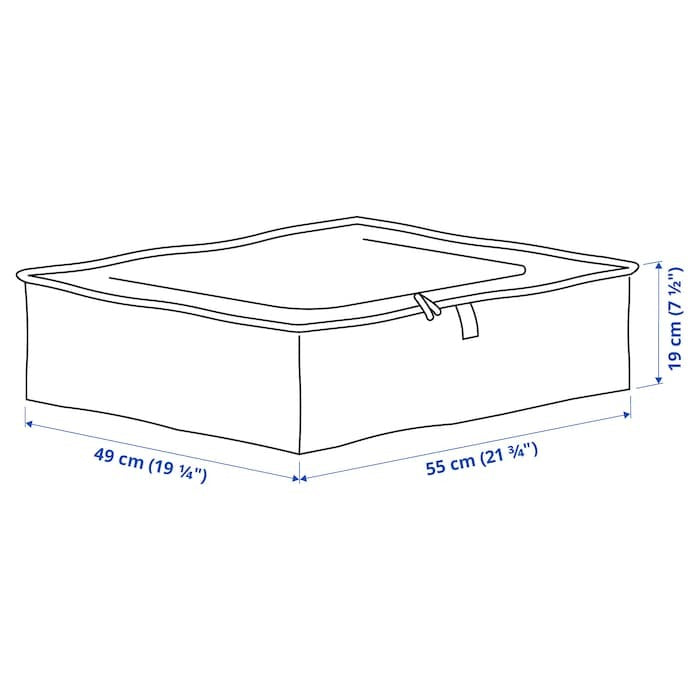 IKEA Parkla storage case with zip.