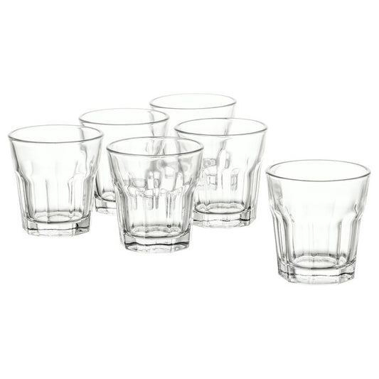 IKEA POKAL Snaps Glass Clear Glass Pack of 6 Size 5 cl