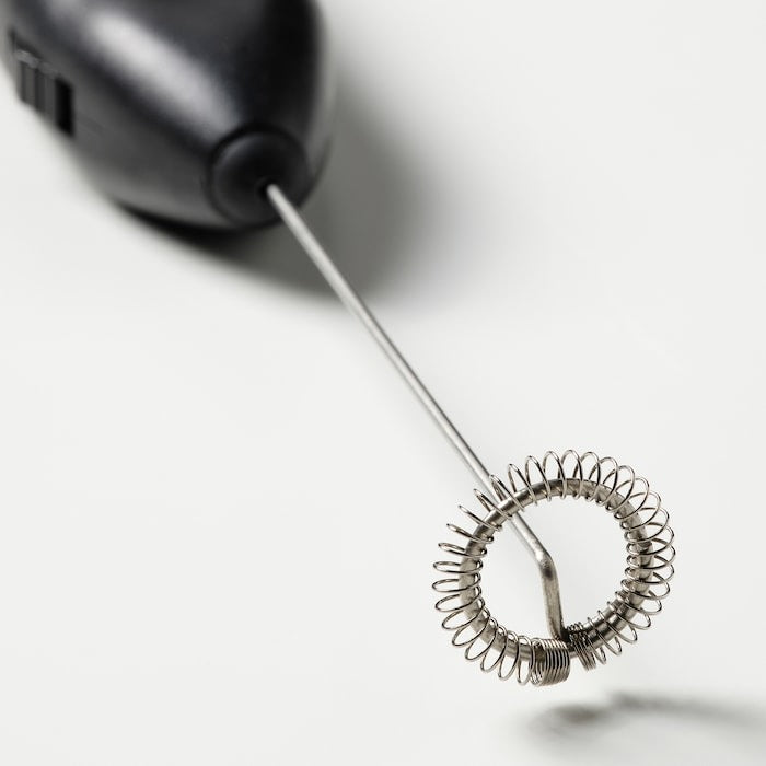 IKEA milk frother battery operated in black color.