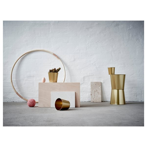IKEA Plant Pot Brass Colour Size 9 cm DAIDAI.