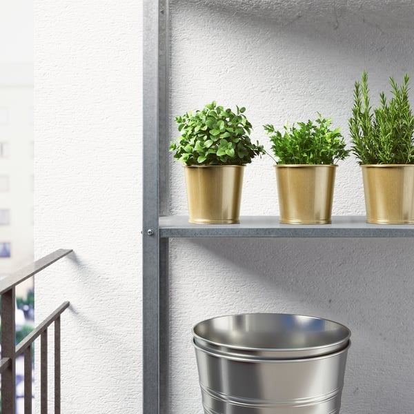 IKEA Plant Pot Brass Colour Size 9 cm DAIDAI.