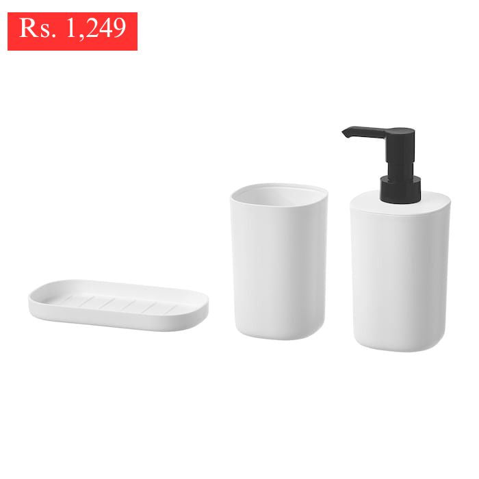 IKEA 3 Piece Bathroom Set STORAVAN.