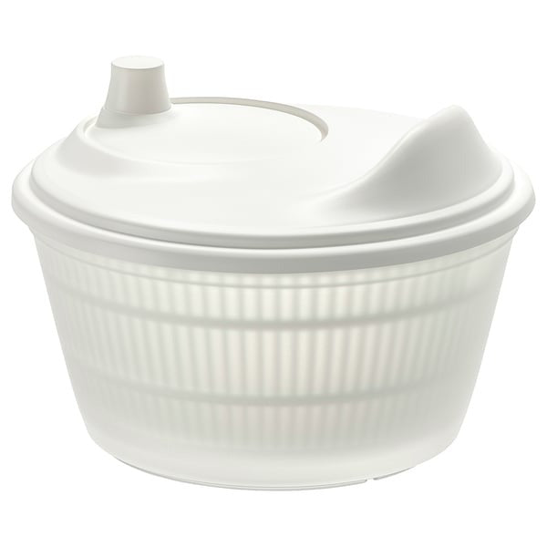 IKEA salad spinner in white colour.