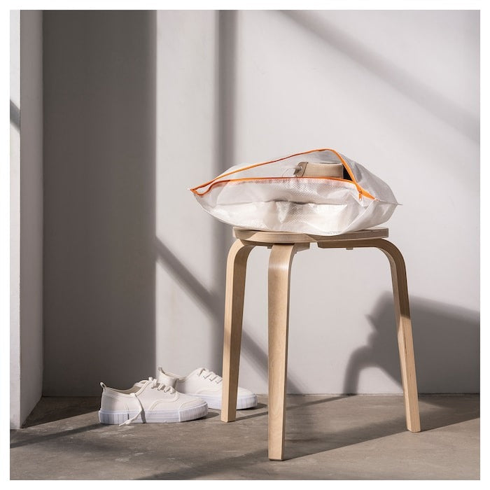 IKEA PARKLA shoe bag size is 48x22 cm.