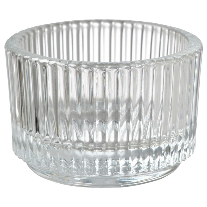 IKEA FINSMAK Clear Glass Tealight Holder.