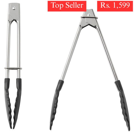 IKEA TILLAMPAD Tongs in stainless steel pack of 2.