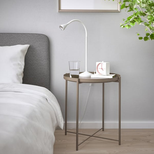 IKEA tray table in dark grey beige color GLADOM.