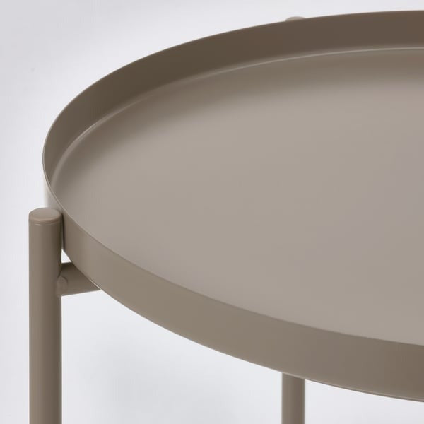 IKEA tray table in dark grey beige color GLADOM.