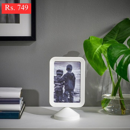 IKEA two sided photo frame in white color.