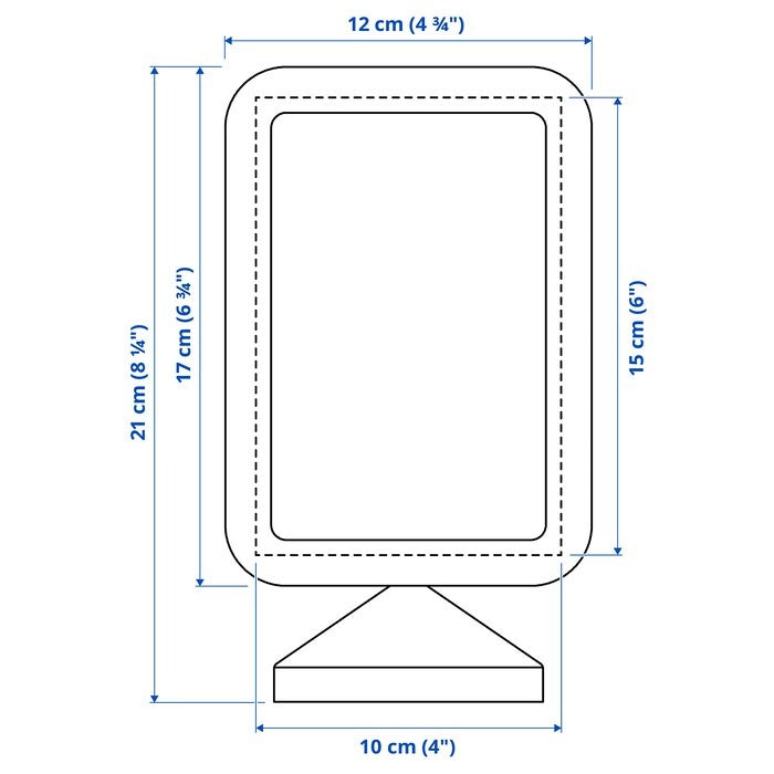 IKEA two sided photo frame in white color.