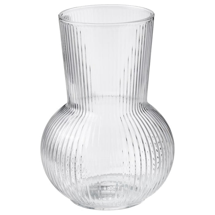 IKEA PARAG vase in clear glass.