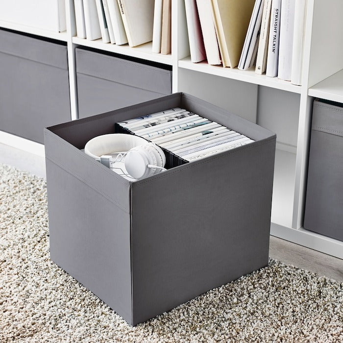 IKEA DRONA box in grey color.