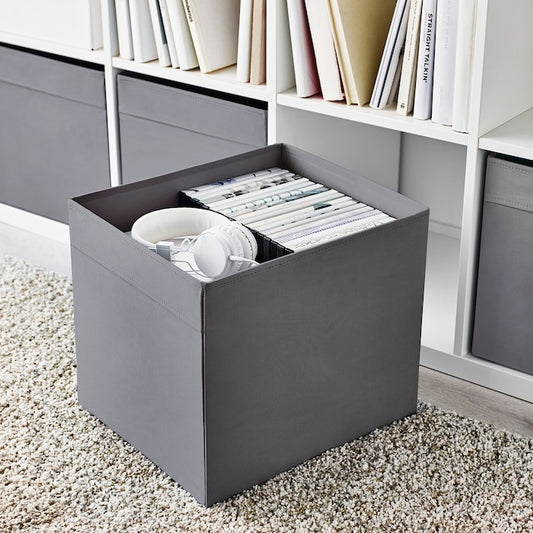 IKEA DRONA box in grey color.