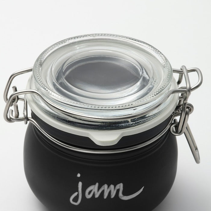 IKEA KORKEN Jar with Lid Clear Glass Pack of 3 Size 13 cl.