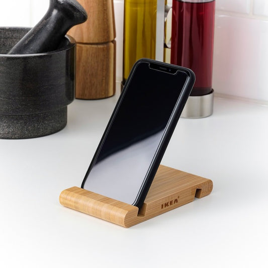IKEA BERGENES wooden mobile holder with two sided slots.