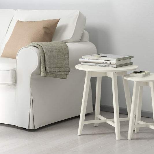 IKEA KRAGSTA Nest of tables set of 2 tables in white color.