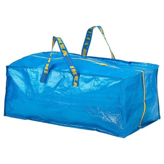 IKEA FRAKTA trunk for trolley blue color size 73x35x30 cm 76 l.