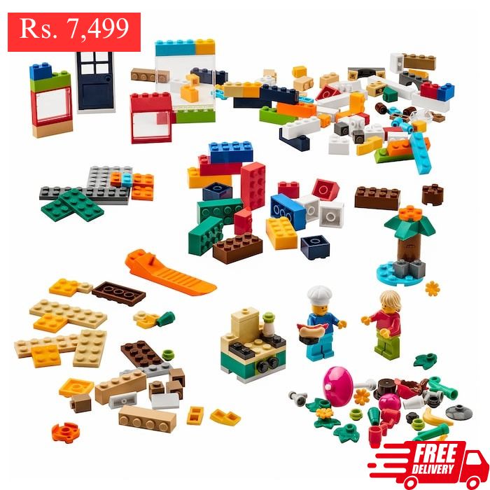 LEGO Brick Set Mixed Colors 201 Piece.