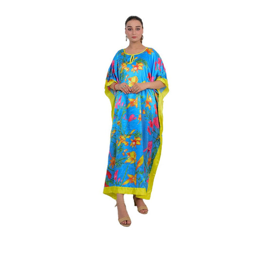 Lily Long Bordered Kaftan.