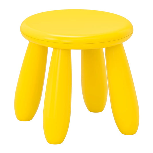 IKEA MAMMUT Children's stool, in/outdoor/ in yellow color