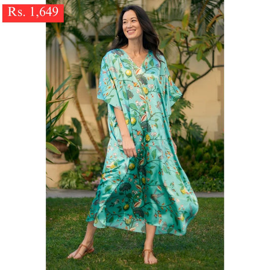 Puya Floral Long Kaftan.