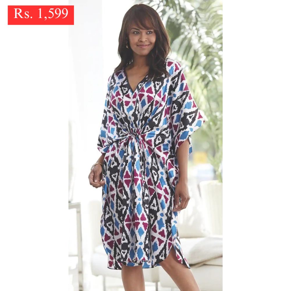 River Valley Drawstring Midi Kaftan.