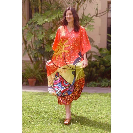 Sunburst Long Kaftan.