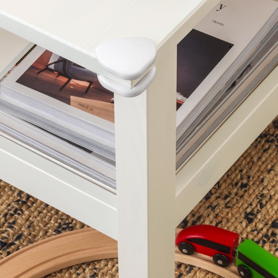 IKEA UNDVIKA Corner bumper, white, pack of 8