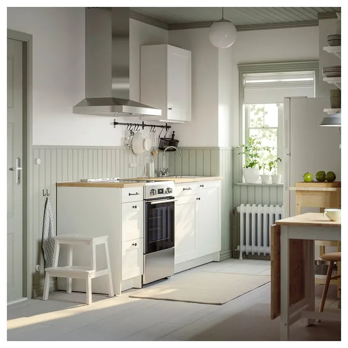 IKEA BEKVÄM white step stool used in kitchen