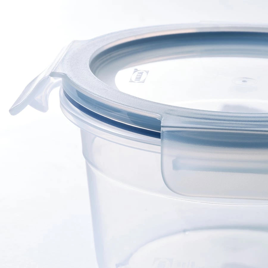 Close-up of IKEA 365+ leakproof plastic container