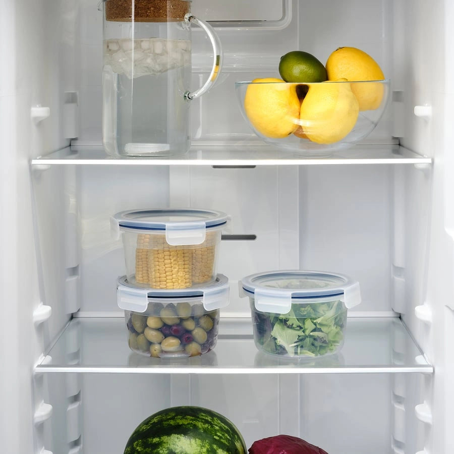 IKEA 365+ containers storing food in fridge