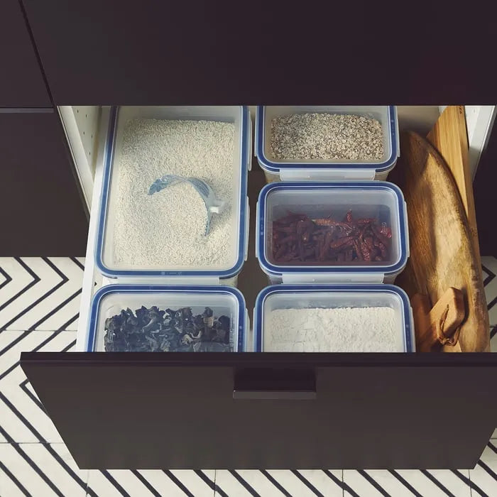 IKEA 365+ food container used for kitchen storage