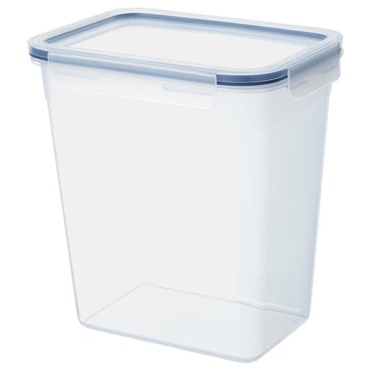 IKEA Food Container with Lid Rectangular Shape Material Plastic Size 4.2 l