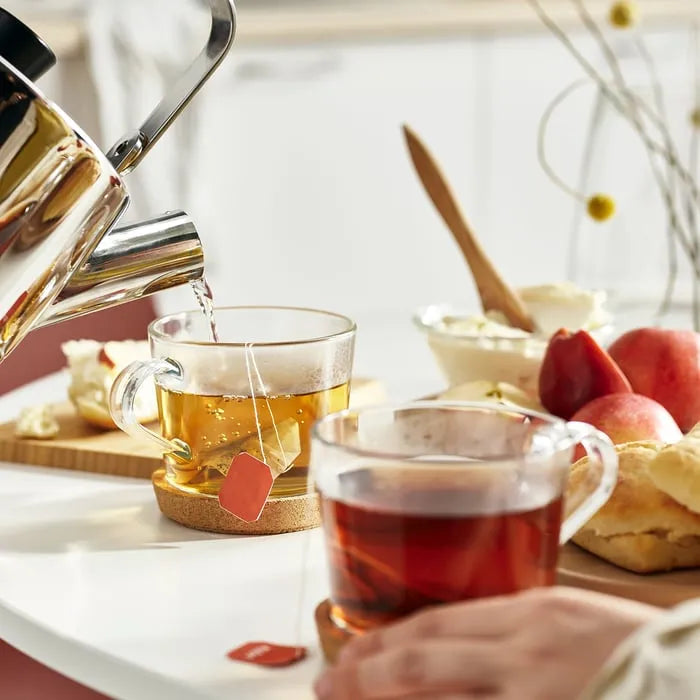 IKEA 365+ Cork Coaster with tea mug.