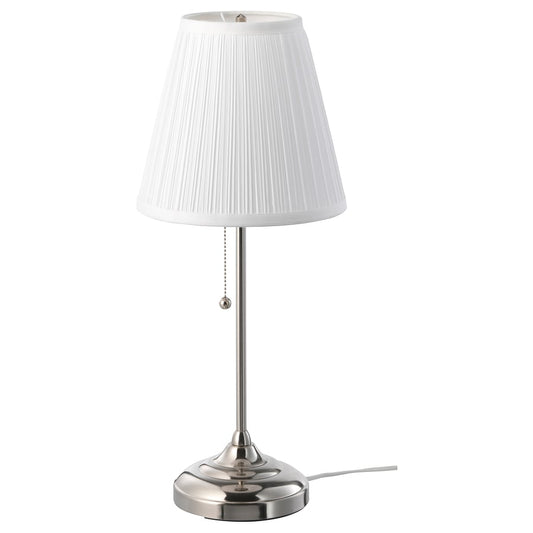 IKEA ARSTID Table Lamp, Brass/White