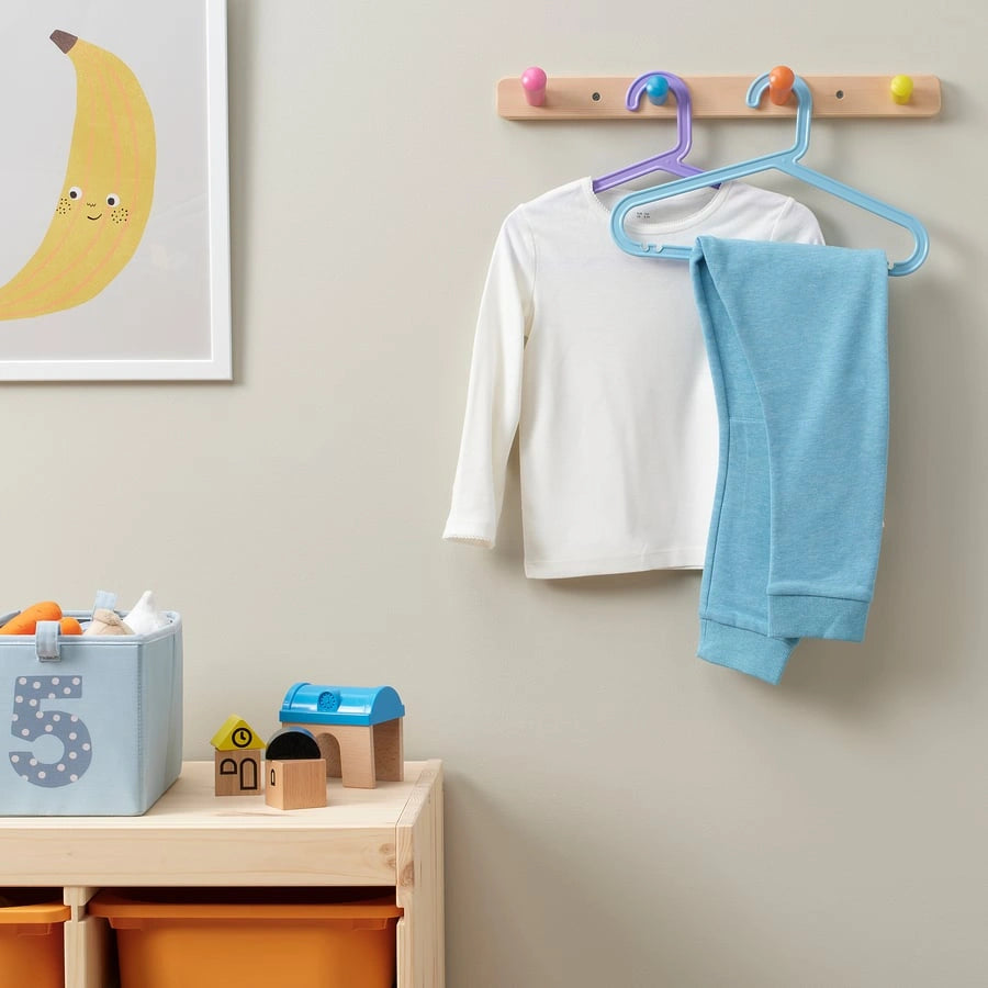 IKEA BAGIS colourful children hangers set