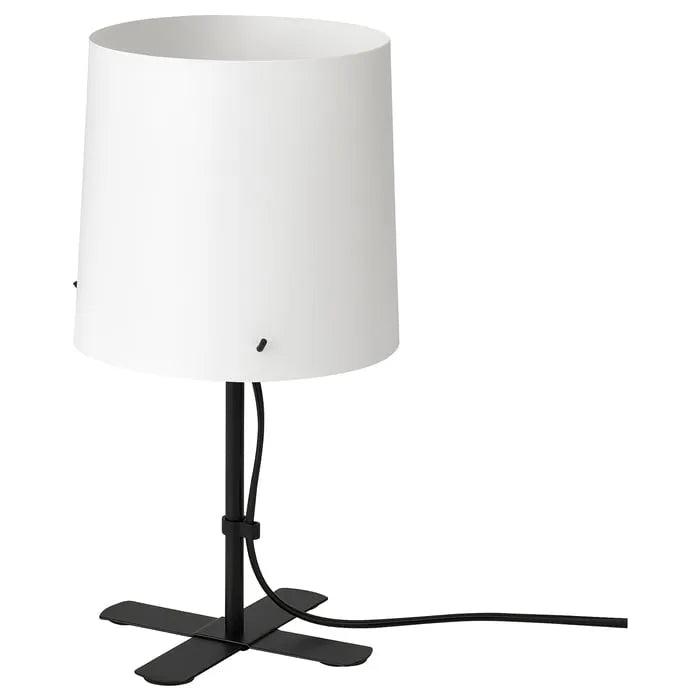 IKEA BARLAST table and bedside lamp black/white 31 cm in Pakistan.