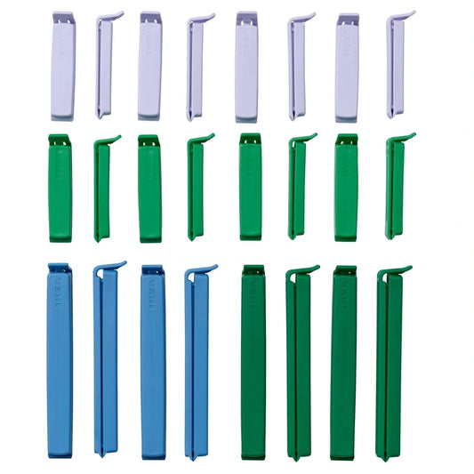 IKEA BEVARA sealing clips set of 24 in mixed colours