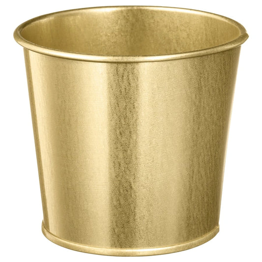 IKEA DAIDAI plant pot brass 9 cm small metal pot