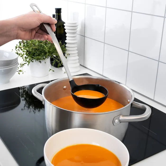 IKEA DIREKT ladle, spoon and slotted spoon utensil set.