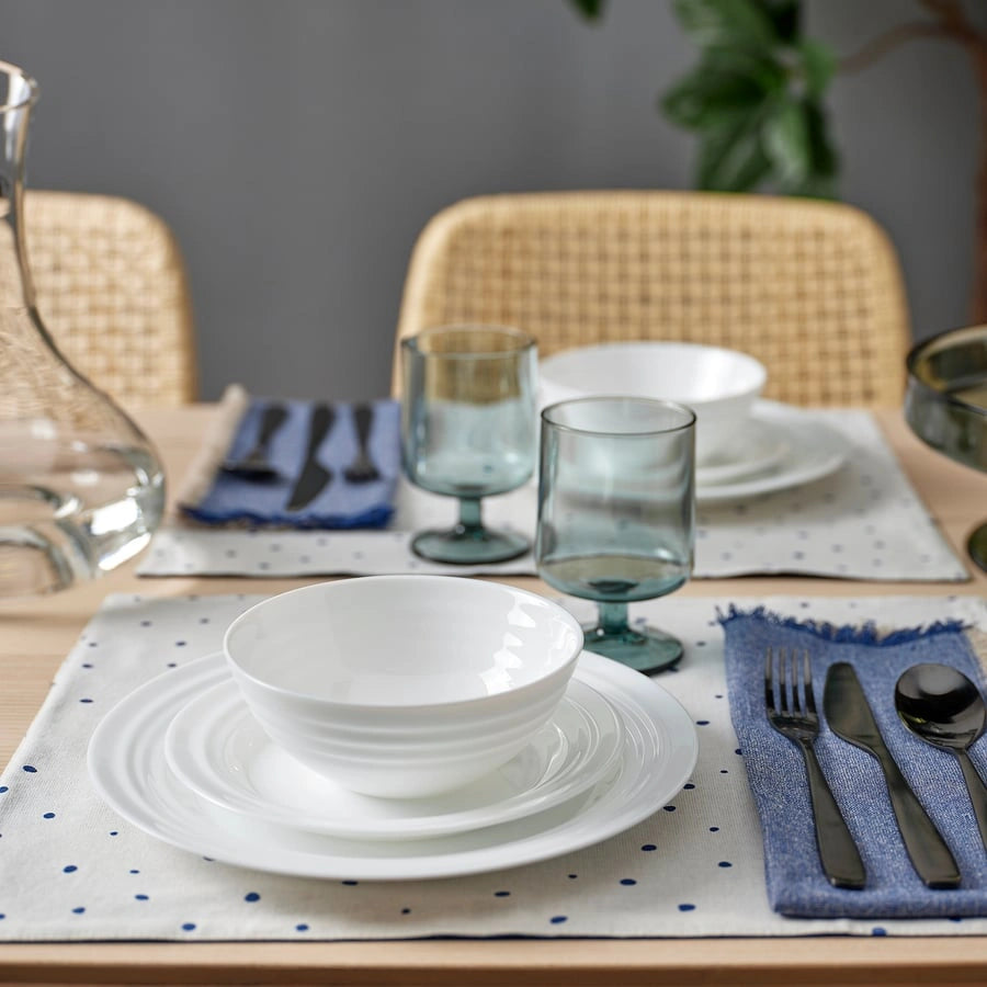 IKEA FAVORISERA plates and bowls set white
