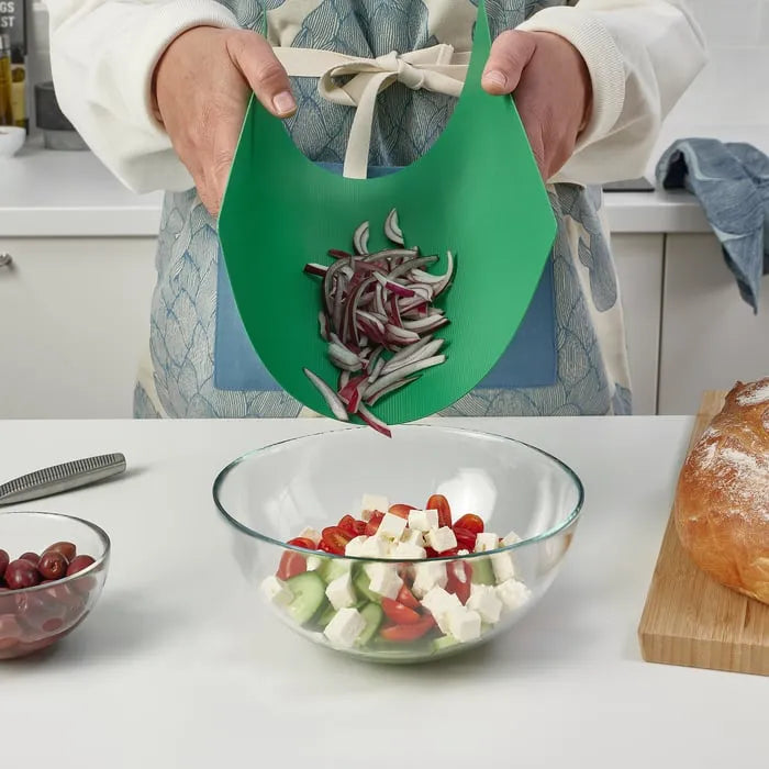 IKEA FINFORDELA chopping board green bright green top view.