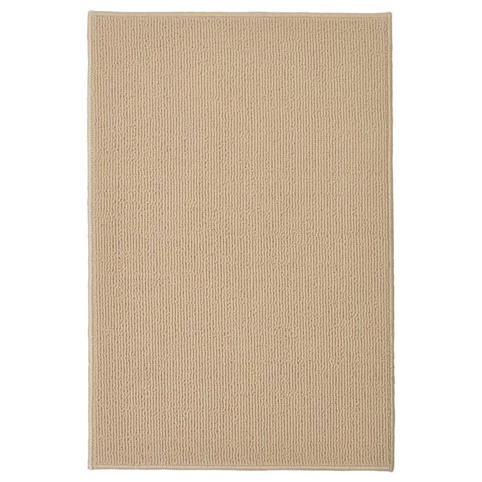 IKEA FINTSEN bath mat in beige and grey 40x60 cm