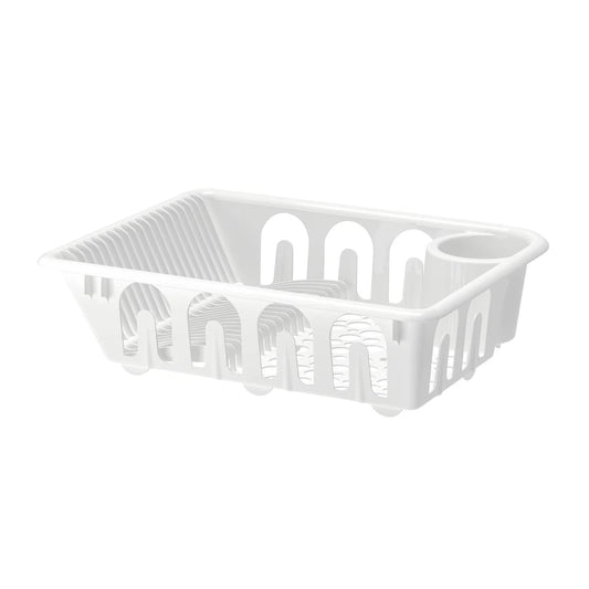 IKEA FLUNDRA white dish drainer