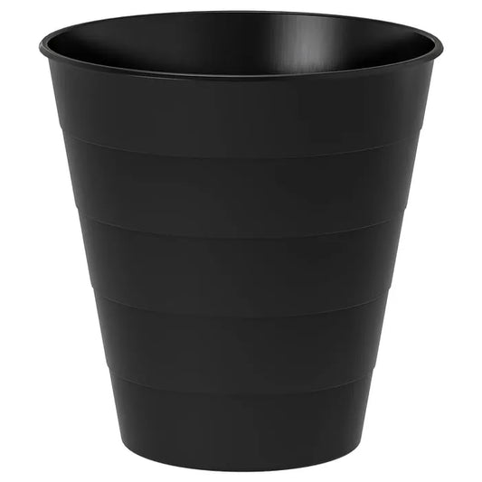 IKEA FNISS Black Waste Bin 10L – durable plastic dustbin for home.