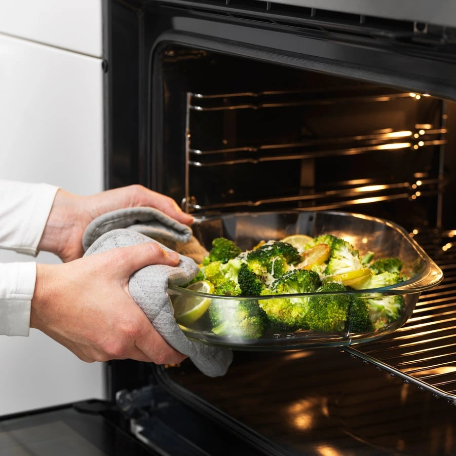 IKEA FÖLJSAM square clear glass oven dish